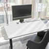 iCasso Large White Mouse PU Easy to Suitable for Unisex Pad, Waterproof, Approx. 120x58cm, Leather, Stylish, Clean, Non-Slip Backing, Office/Home Use,