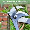 Tesoura de Podar Retrátil de Alta Altitude Cortador de Galhos Tesoura para Árvore Frutífera Serra de Poda Ferramenta Aparador de Jardim Com Corda Apanhador de Frutas