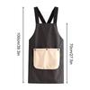 Kitchen Apron SWaterproof Leeveless Cross Back Restaurant Uniform with Removable Hand Towel Anti-fouling Cooking Baking Bibs