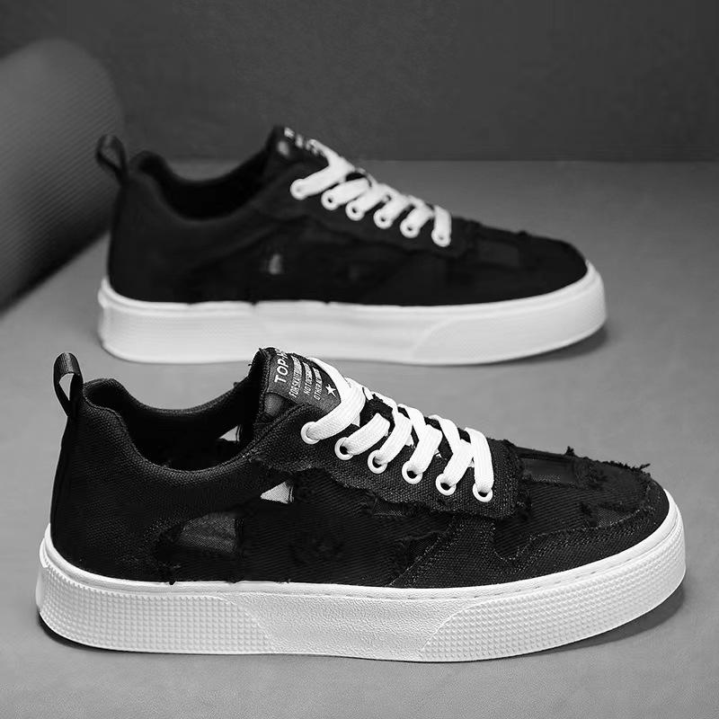 Fashion 2025 New Fashion Canvas Sneakers For Men Breathable Espadrilles New Casual Shoes Men Comfortable Walking Platform Sneakers