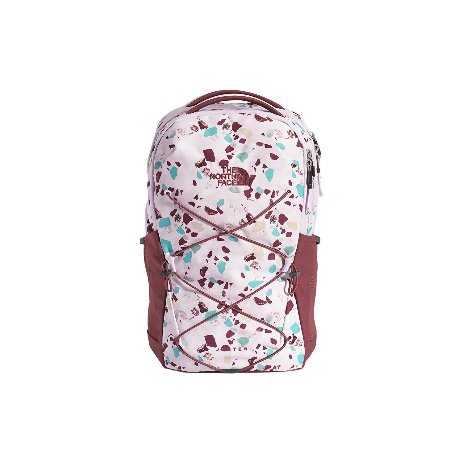 The North Face Jester 22L Large Capacity Logo Backpack Outdoor Bag Recycled Polyester Stone Print White Brown Women backpack NF0A3VXG-94P Stone-Printed WhiteBrown 11800₽