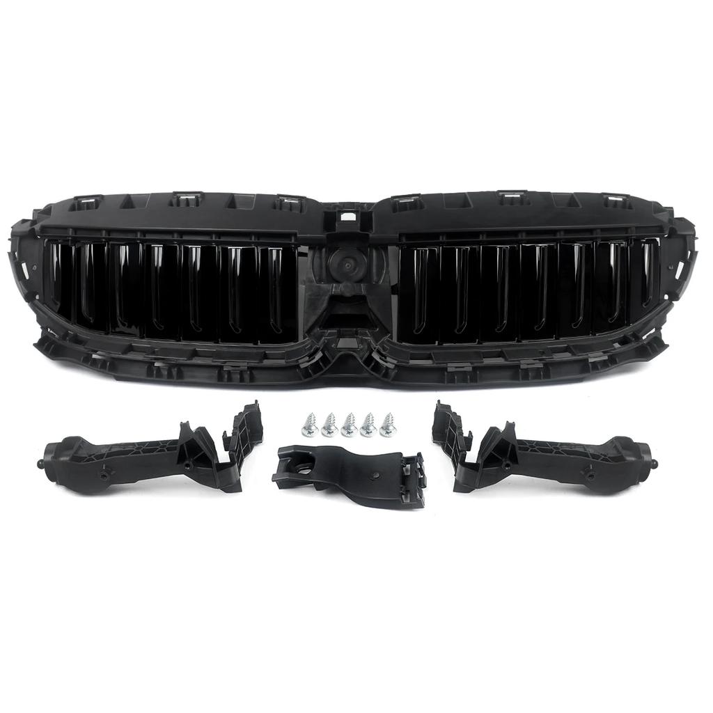 Front Radiator Grille Active Air Shutter Black 51749465188 For BMW G20 G21 330i 2019-2022