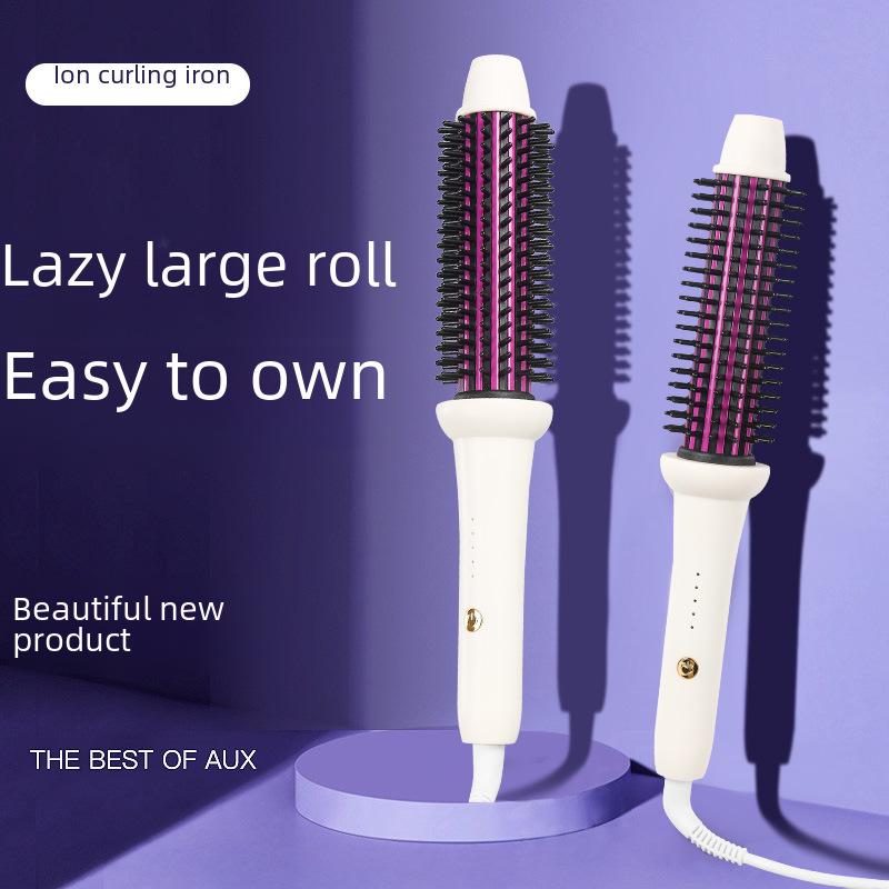 

Anti-Scald Ionic Curling Iron with Lazy Perm and Brush 32mm