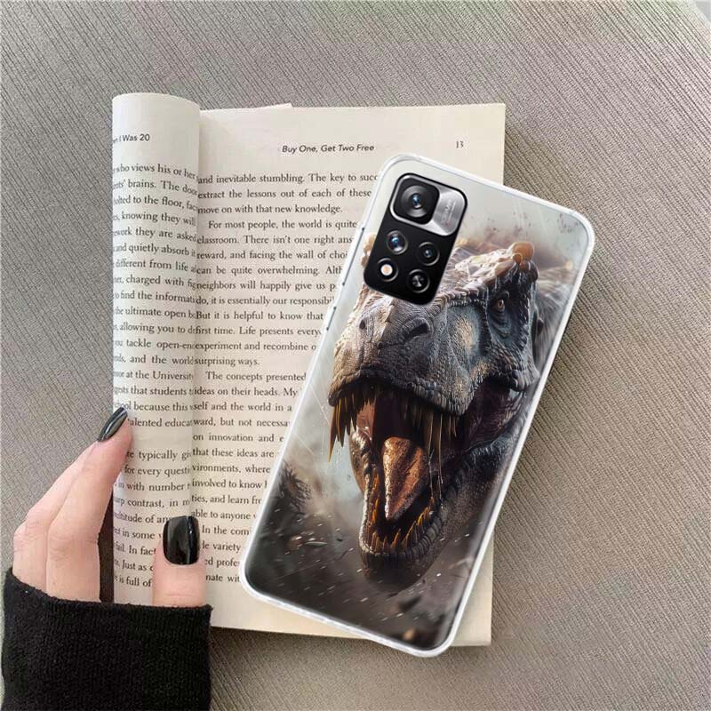 Dinosaurs Prehistoric Animals Phone Case For Redmi Note 13 12 Pro Plus 14 15 Pro 5G 11 11T 11E 11S 10 Pro 10S 9 9S Cover Cell Cl