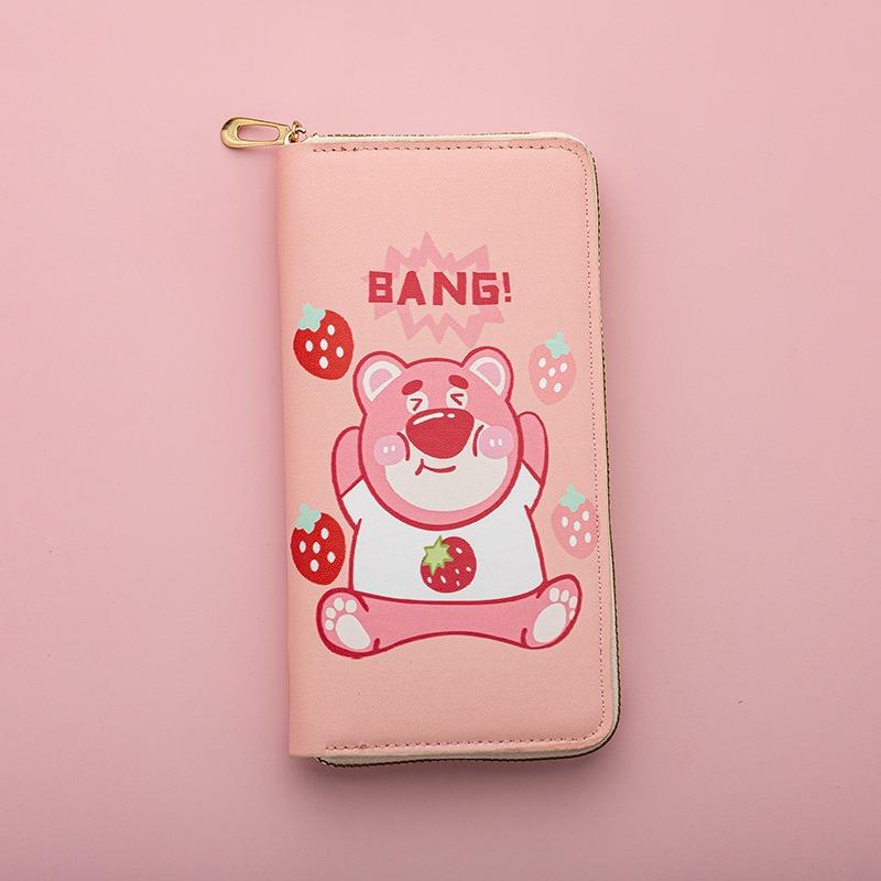 Long Wallet Female Student Cartoon New Large Capacity Mobile Phone Wallet Zipper Card Bag Clutch Bag Storage Bag
