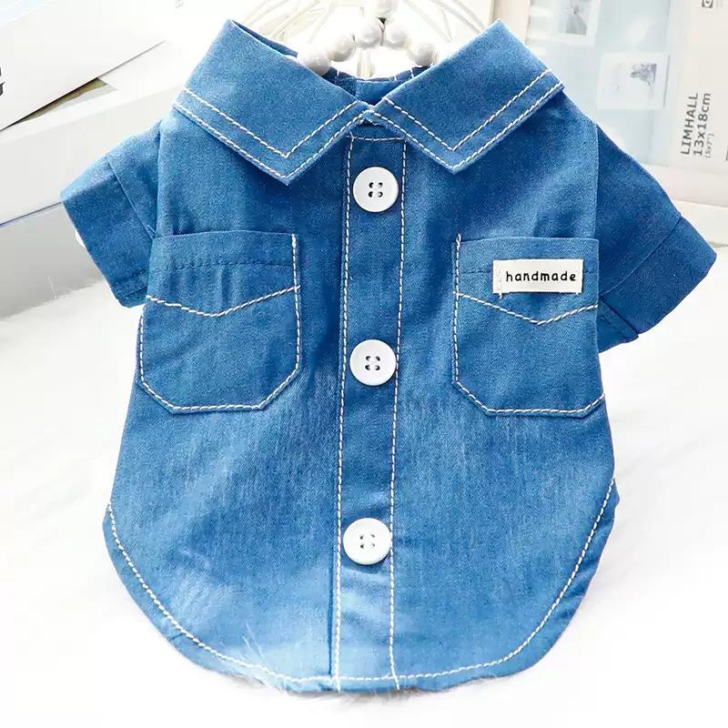 

Spring Summer Dog Shirt Cat Yorkshire Terrier Pomeranian Shih Tzu Maltese Poodle Bichon Schnauzer Dog Clothes Pet Clothing XS синий