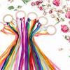 Sensory Montessori Ribbon Ring Bpa-Free Non-Toxic Colour Recognition Development Sensory Toy Suitable For Newborns And Up