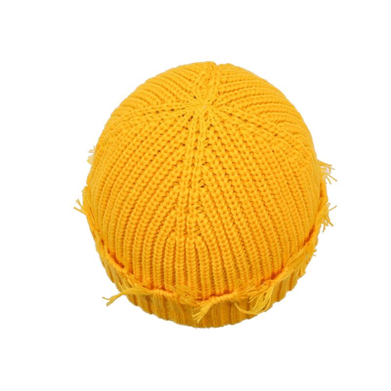 Autumn Winter Hole Knitted Warm Men Women Ear Guard Head Knitted Cap