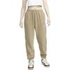 Nike Solid Logo Embroidered Elastic Waist Drawstring Cuffed Sports Pants Women Pants Brown DQ6813-258