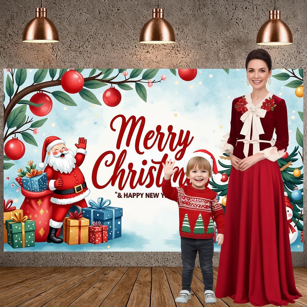 Christmas Display Christmas Tree Decor New Year Background Festive Banner Festive Holiday Banner For Christmas Party Holiday