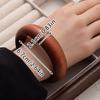 Chinese Retro Ethnic Style Wooden Bracelet with a High-end Feel Simple and Niche Solid Wood Element Bracelet Handmade Accessory