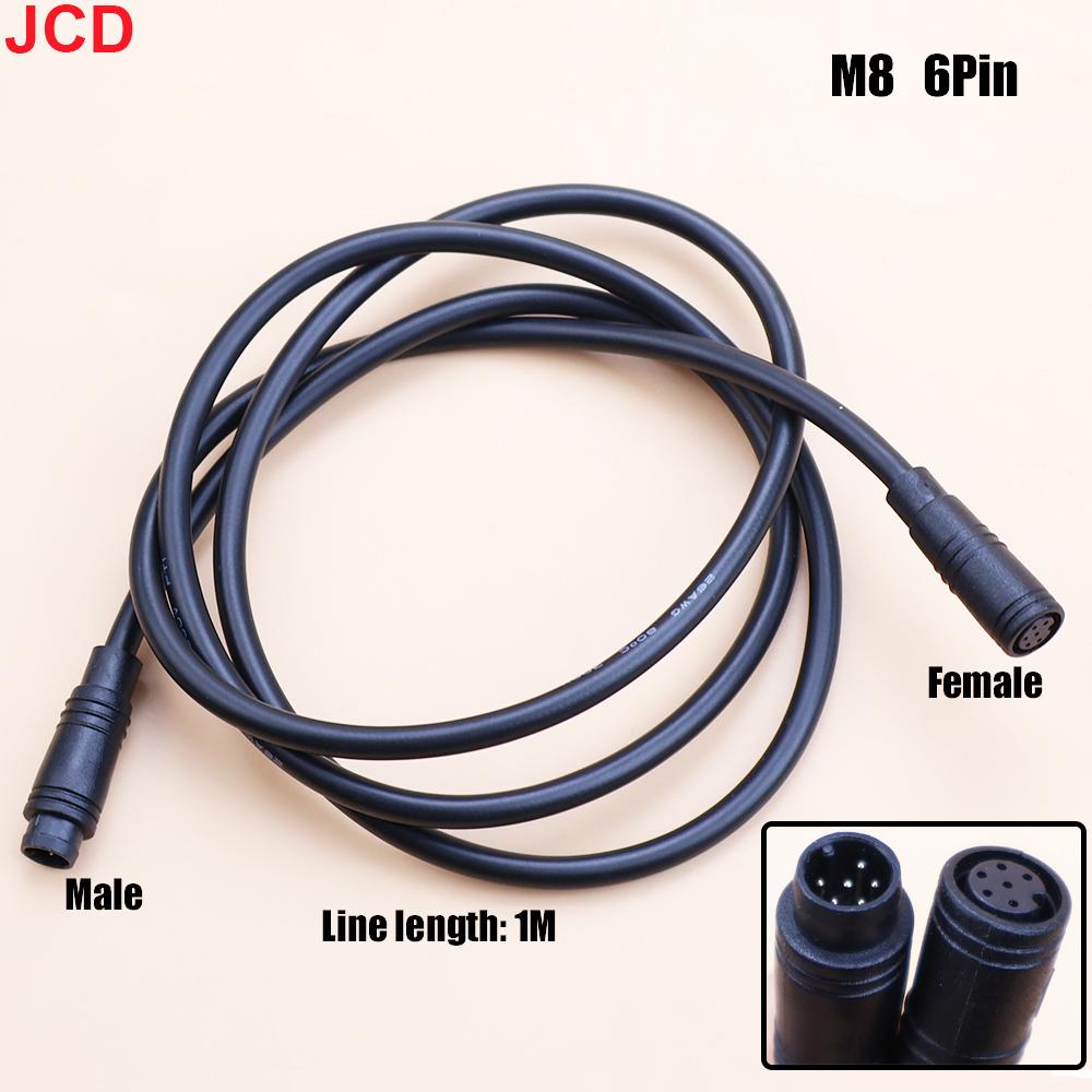 1pcs M6 M8 2 3 4 5 6 Pin Electric Bicycle Butt Joint Plug For Ebike Display Cable Male to Female Waterproof Aviation Connector