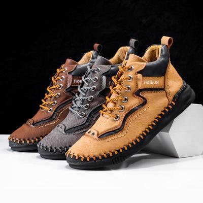 Autumn Winter Handmade Men Boots Shoes Comfortable Ankle Boots For Men Casual Shoes Moccasins Man Tooling Shoes