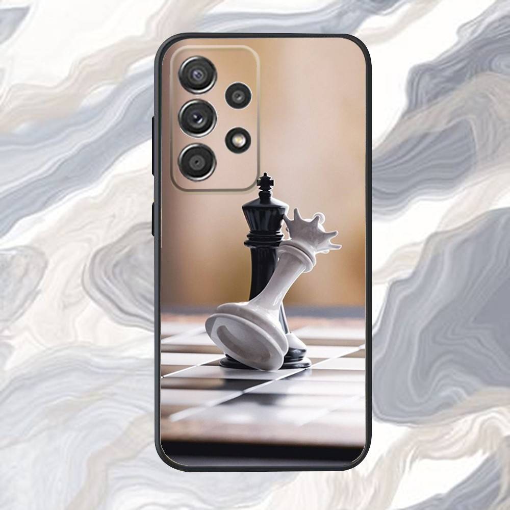 Cool Chess Art Phone Case For Samsung S25,S24,S21,S22,S23,S30,Ultra,S20,Plus,Fe,Lite,Note,10,9,5G Black Cover