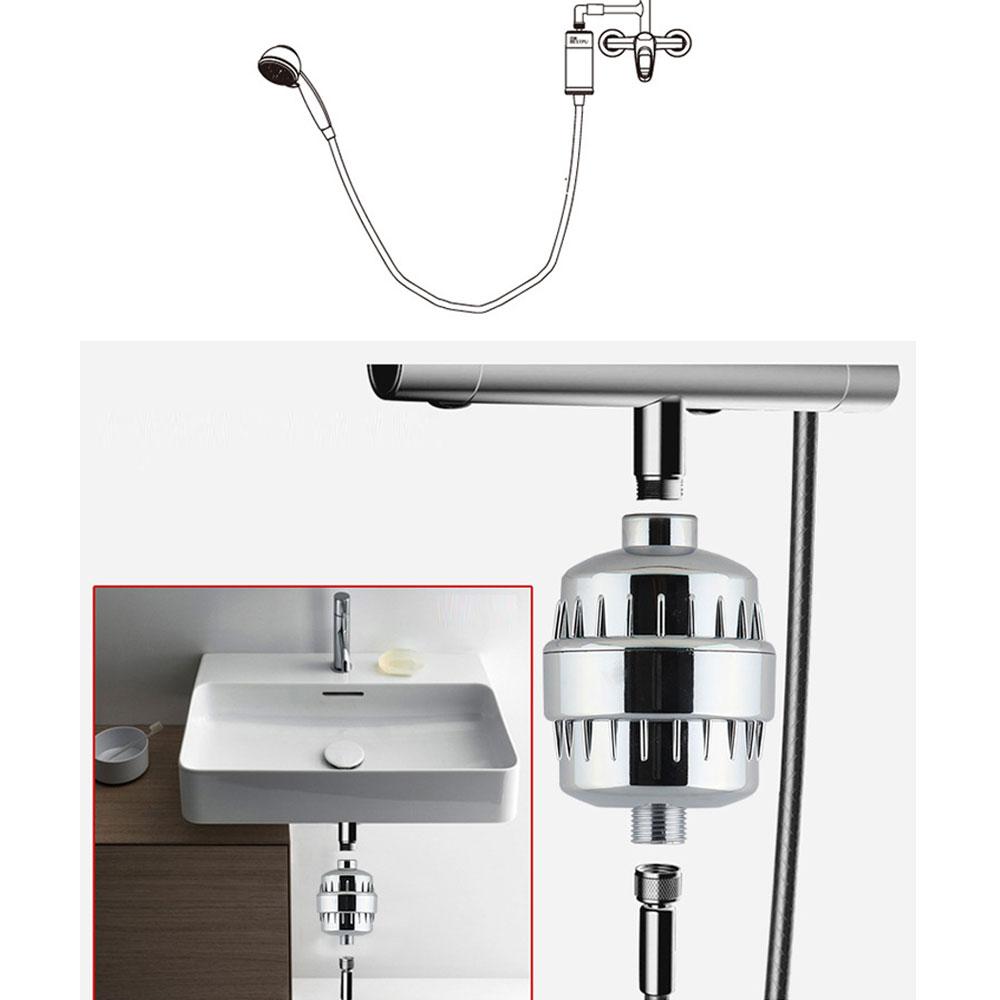 20 Stages Filter for Shower Remove Chlorine Fluoride Bath Water Filter for Shower Head Reduce Dry Itchy Skin Bathroom