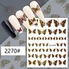 French Style Leopard & Zebra Nail Art Stickers: Butterfly & Stripe Decals