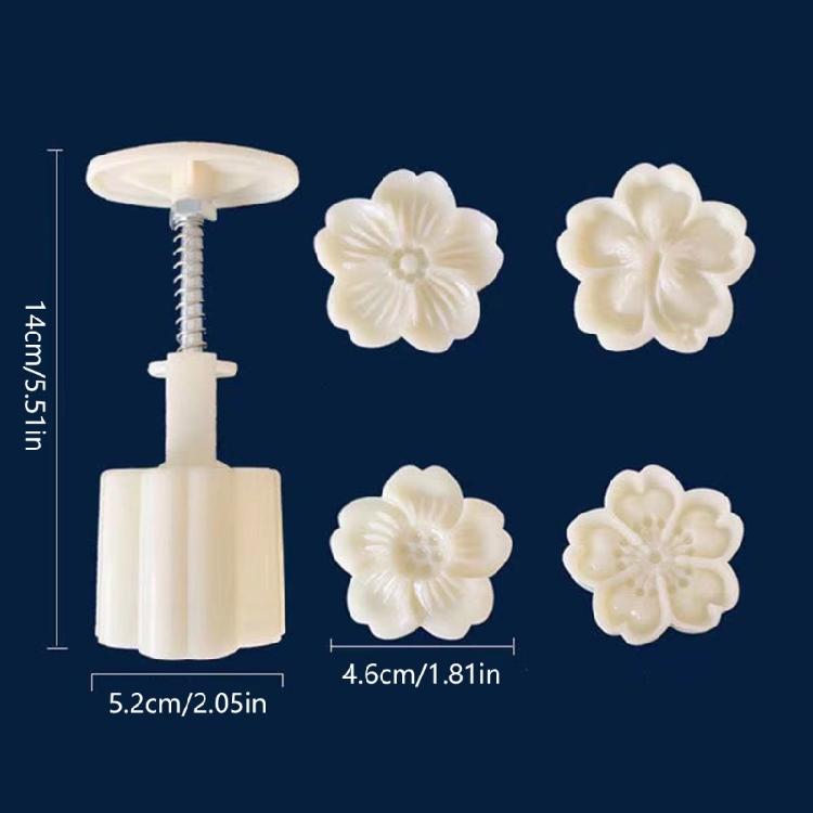 Convenient Mooncakes Press Molds Flower Shape Artistic Mooncakes Press Molds
