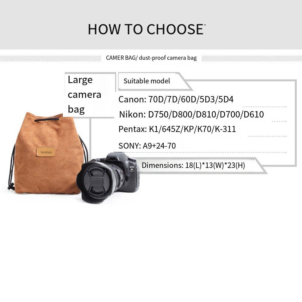 Portable Camera Storage Bag Dustproof Lens Protective Case Photography Protective Bag  Outdoor