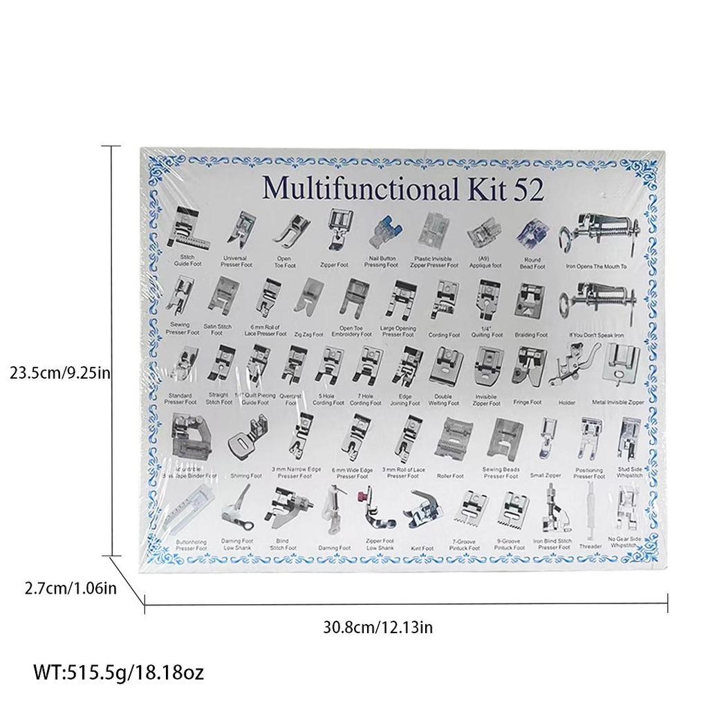 Deluxe Presser Foot Set: 32-62pcs Multifunctional Sewing Accessories for Home Machines
