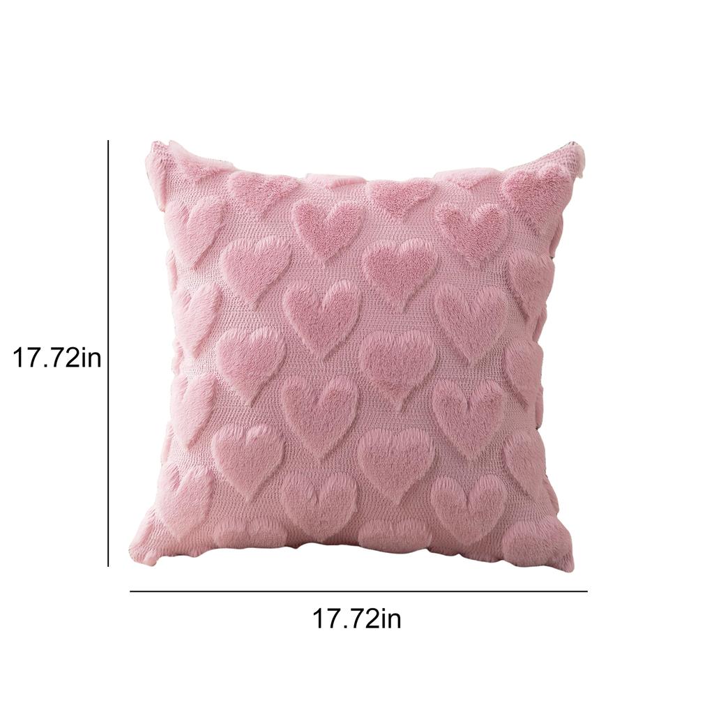 Creative Throw Pillow Cover Multi-Purpose Festive Decoration Cushion Sleeve Soft Jacquard Throw Pillow Case for Valentine's Day