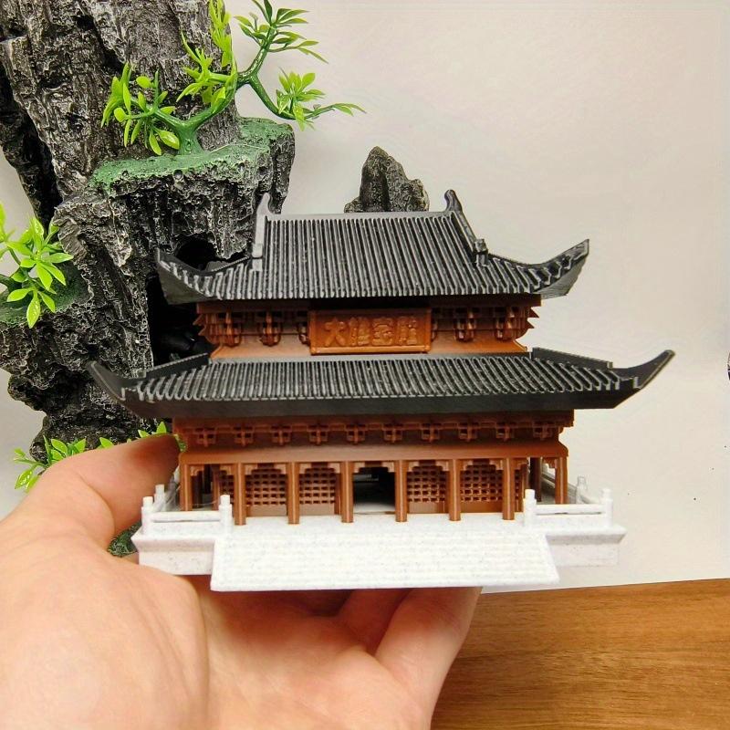 1Pc Micro Landscape 3D Printing Palace Building Ornament Desktop Aquascape Ancient Architecture Home Decoration Accessories