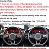 Hand Sewing Steering Wheel Cover For Volkswagen Golf 7 GTI Golf R MK7 Polo GTI