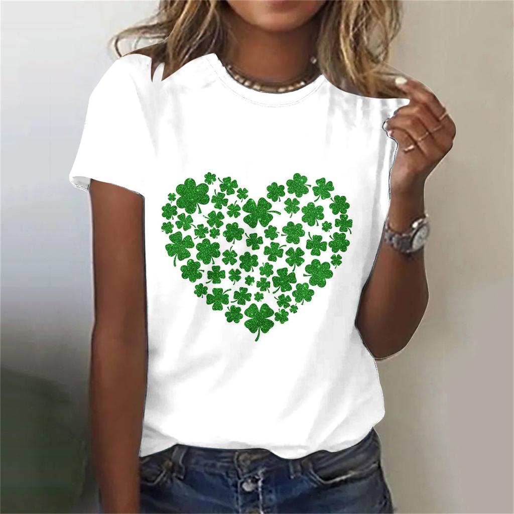 Women's T-shirt 3D Pattern Printed Casual Short Sleeved O-Neck Top Fashionable Street Women's Clothing