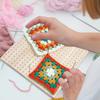 Handcrafted Wooden Crochet Block Plate Reusable Bamboo Grid Knitting Board Weaving Crochet Knitting Blocking Mat for Crafters