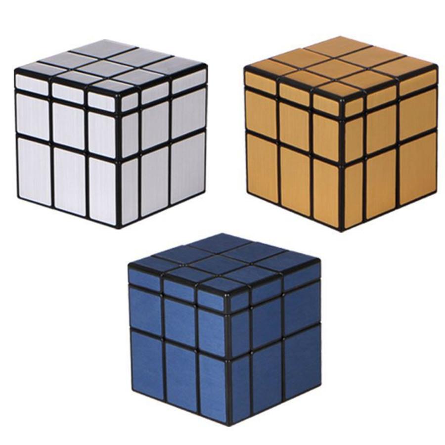Activating Toys Golden Qiyi Mirror Cube 3X3x3 Magic Speed Cube Silver Gold Stickers Professional Puzzle Cubes Toys For Children Mirror Blocks 3X3 Cube