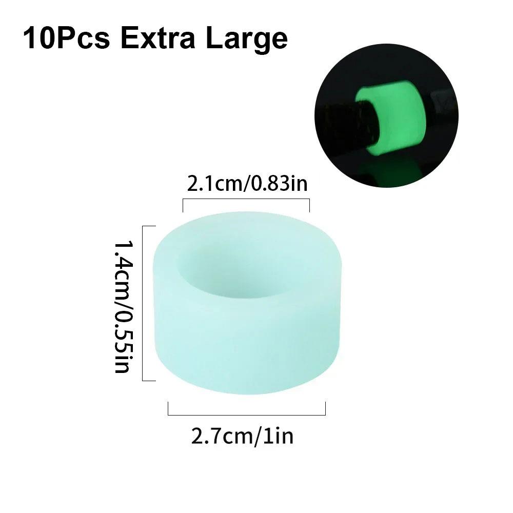 10Pcs Silicone Rod Stop Ring O-ring Absorbing Sweat Anti-Slip Tape New Fishing Accessories