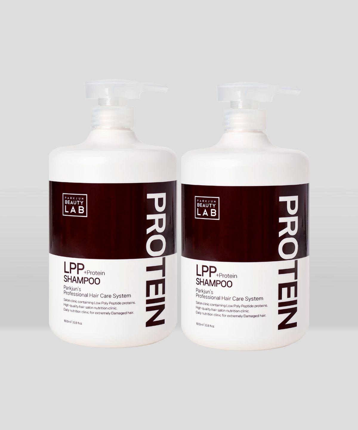 LPP Protein Silicone-Free Mildly Acidic Shampoo 1000ml, Original (2 bottles)