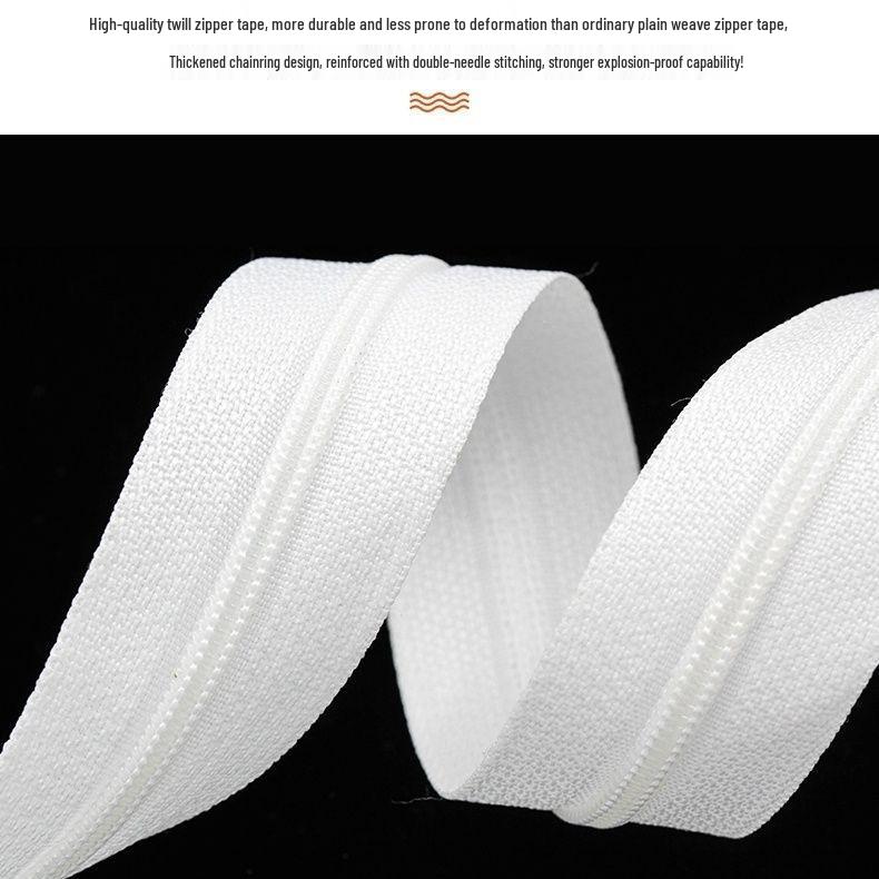 No. 3 Nylon Duvet Cover with Special Long Zipper for 1m, 1.2m, 1.5m Beds - Single or Double Head Home Textile Zipper