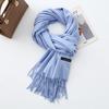 Cotton Solid Color Scarf for Women Winter Warm Wool Cashmere Scarf Autumn and Winter Women's Shawl Scarf Korean Style Atmosphere