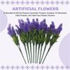 M-Modern-10 Bundles Artificial Flowers-Lavender Flowers, Outdoor UV Resistant Fake Flowers, No Fade Faux Plastic Flowers