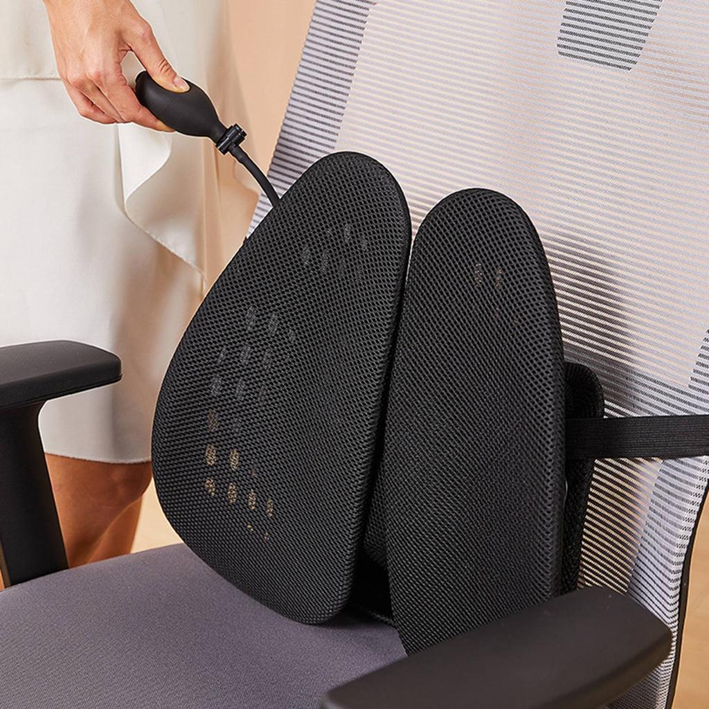 Lumbar Support Chair Back Support Breathable Mesh Ergonomic   Relaxing Chair Back Cushion for   Car