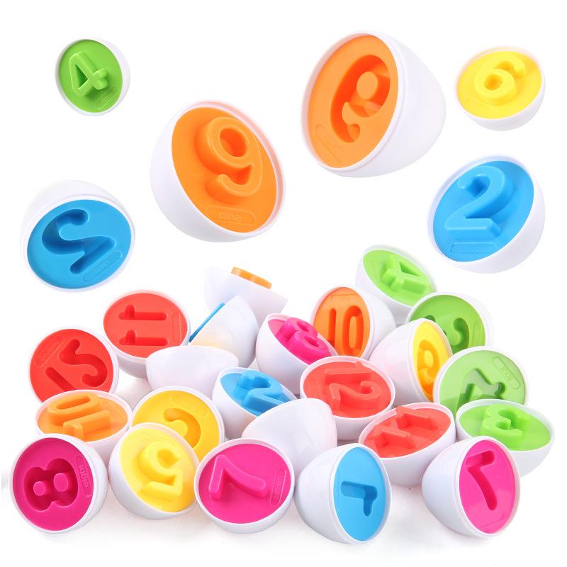 Chicken Storage Box Twisted Egg Pairing Smart Egg Geometric Fruit And Vegetable Digital Early Education Educational Toy