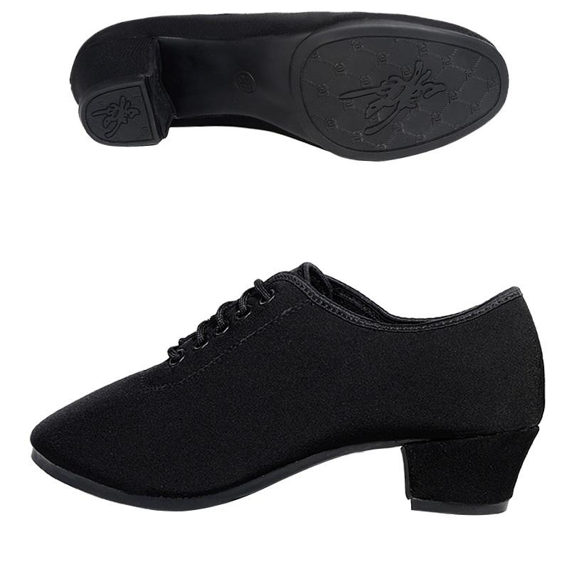 Comfort Latin Dance Shoes Woman Teacher Adult Oxford Shoes Modern Square Ballroom Canvas Women Shoes Comfortable Sneakers Female
