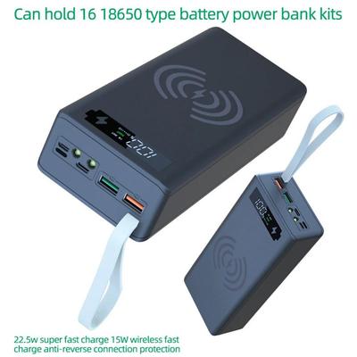 16*18650 Battery Holder Storage Box Power Bank Case DIY 18650 Kit Phone Powerbank Battery Charger Mobile DIY Shell Box