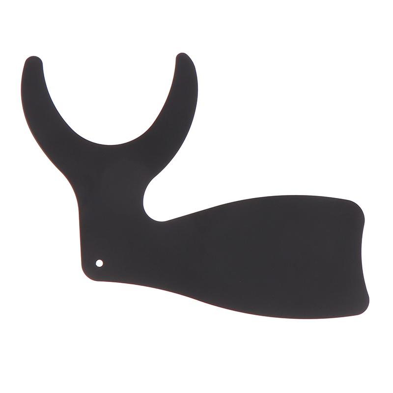 6Pcs Dental Orthodontic Black Background Po Image Contrast Board Metal Oral Cheek Plate With Scale Mark Autoclavable Tools