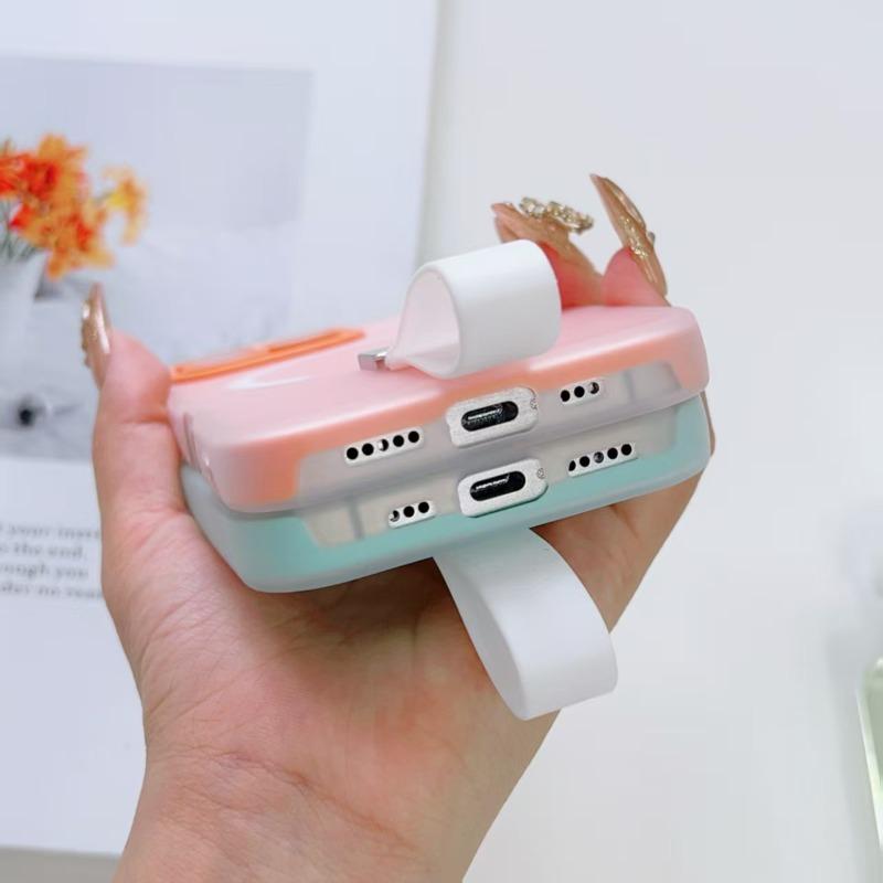 Für Magsafe Magnetische Handyhülle Griff mit Silikon-Fingerband Für iPhone 17 Air 15 14 16 13 12 Pro Max 11 Schutzhülle Weiche Abdeckung