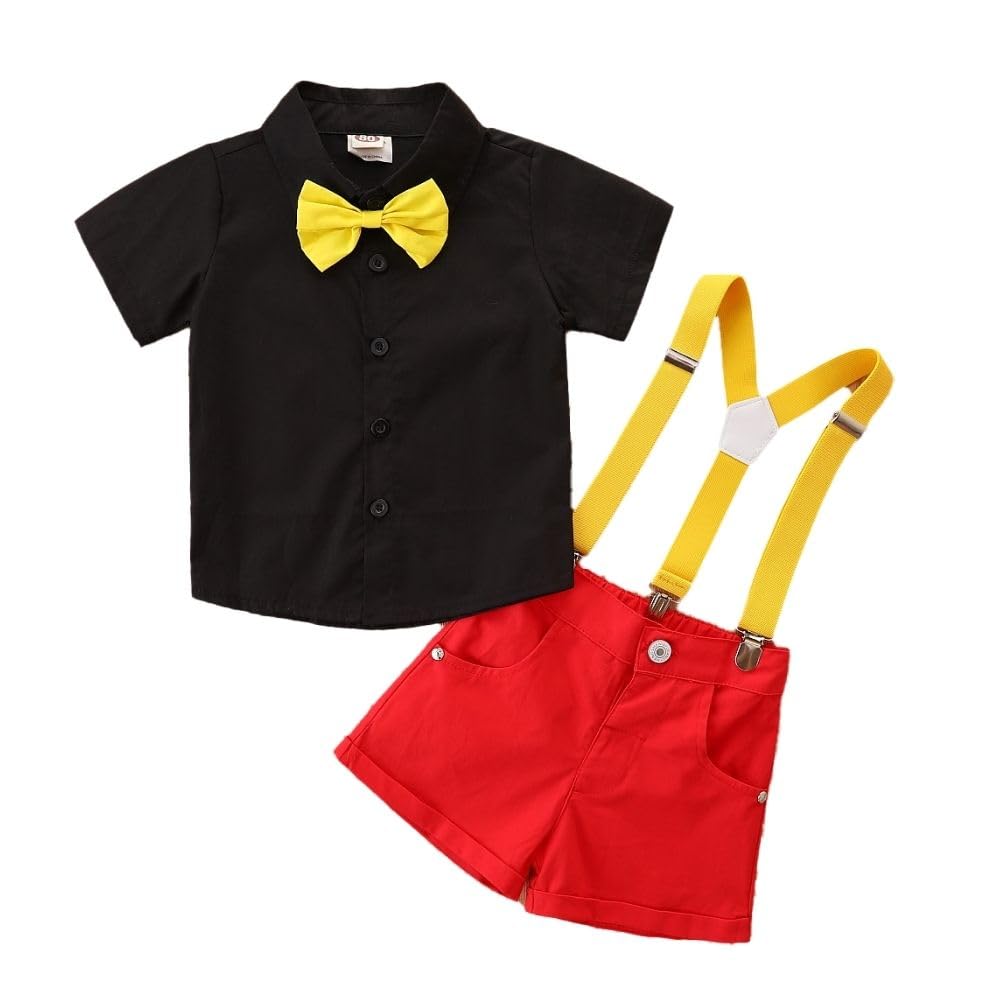 PLEAVIT Kids' Costume Set, Halloween Outfit for Boys, Cosplay (Shirt 90cm)