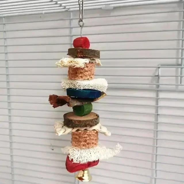 Παιχνίδια πουλιών 3 τεμαχίων Φυσικές Μπάλες Sola Παιχνίδι αναζήτησης τροφής για παπαγάλο παπαγάλο Budgie Finch 6cm/2,36 ίντσες