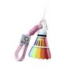 Creative Mini 3D Badminton Racket Balls Charms Keychains Sport Souvenir Bag Keyrings Car Trinket Accessories Key Holder Gift