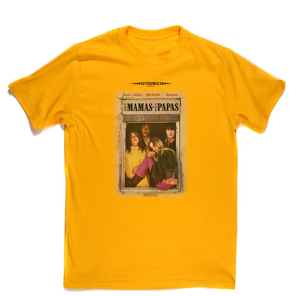 Vtg The Mamas And The Papas Cotton T Shirt For Men Yellow Shirt AG122 Unisex T-Shirt XXXXL
