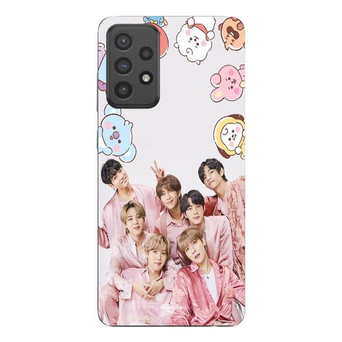 Coque de téléphone - MANIACASE - Samsung Galaxy A53 - Silicone TPU - Kpop BTS Rose - Souple
