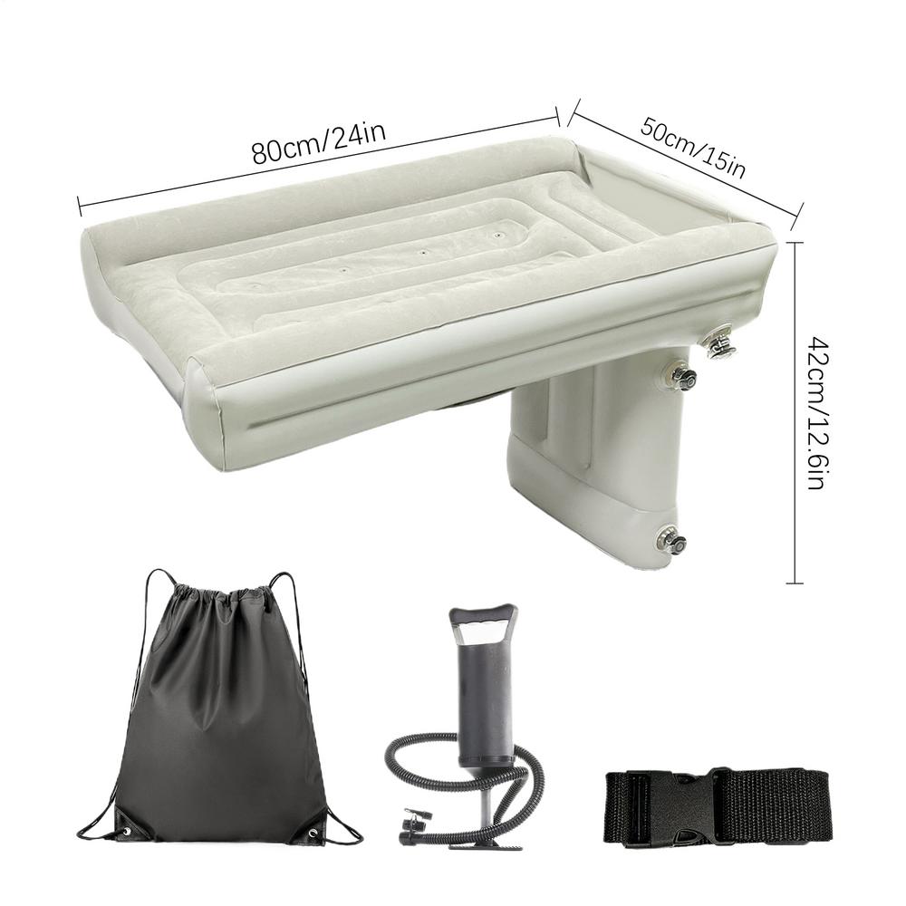 

Car Inflatable Bed Inflatable Sleeping Bed with Pump Thickened Children Backseat Air Mattress for Camping Hiking Outdoor Travel