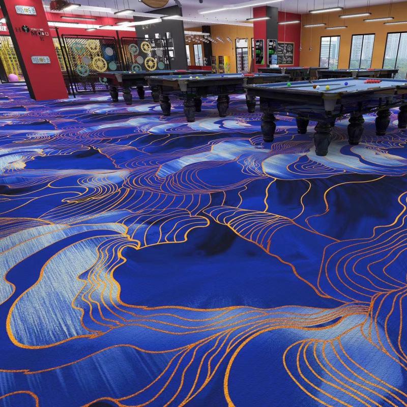 Billiard & Table Tennis Room Carpet - Full Coverage, Wear-Resistant, Flame Retardant, Soundproof