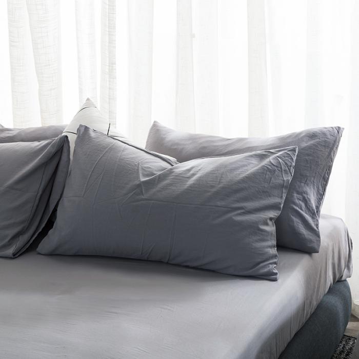 Японская хлопковая наволочка MUJI, 48x74 см - Чисто-белая, Минималистичный дизайн 48x74 cm