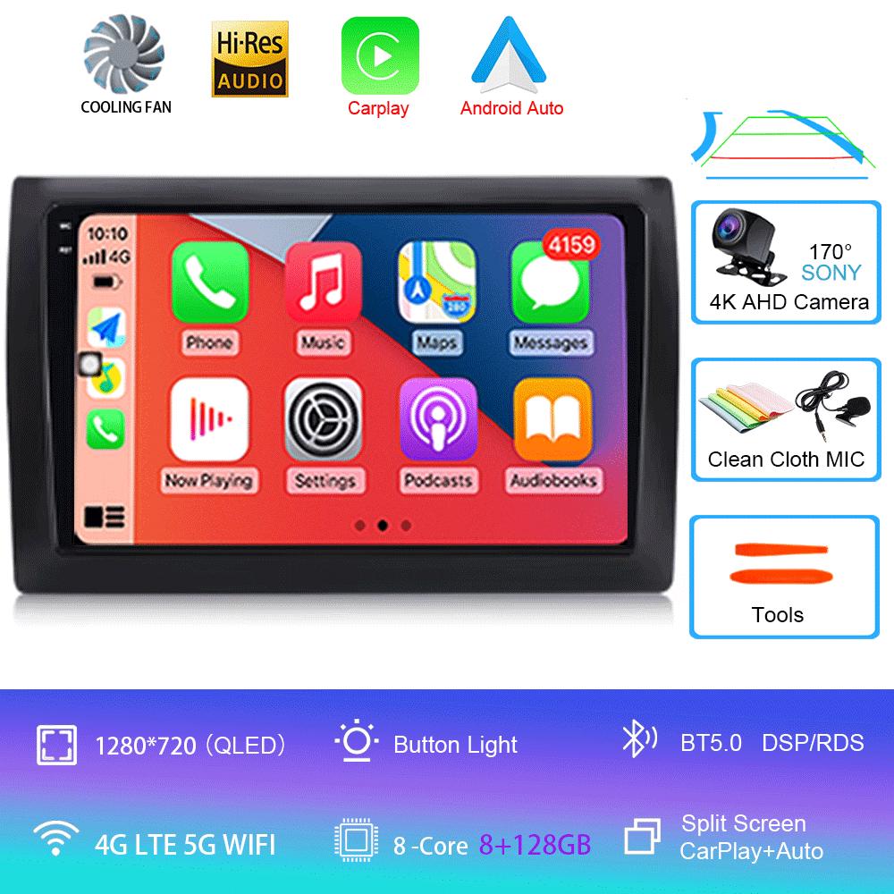 For Fiat Stilo 2002 - 2010 Android 14 Car Radio Automotivo Carplay Auto RDS BT WIFI Autoradio Car Multimedia 2Din Video Player