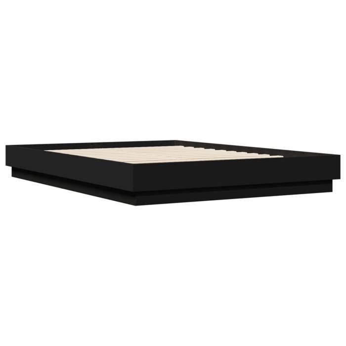VidaXL Bed Frames with LED Lights, Slat Base, Double Bed, Adult Bedroom Interior Bed, Modern, 3209787
